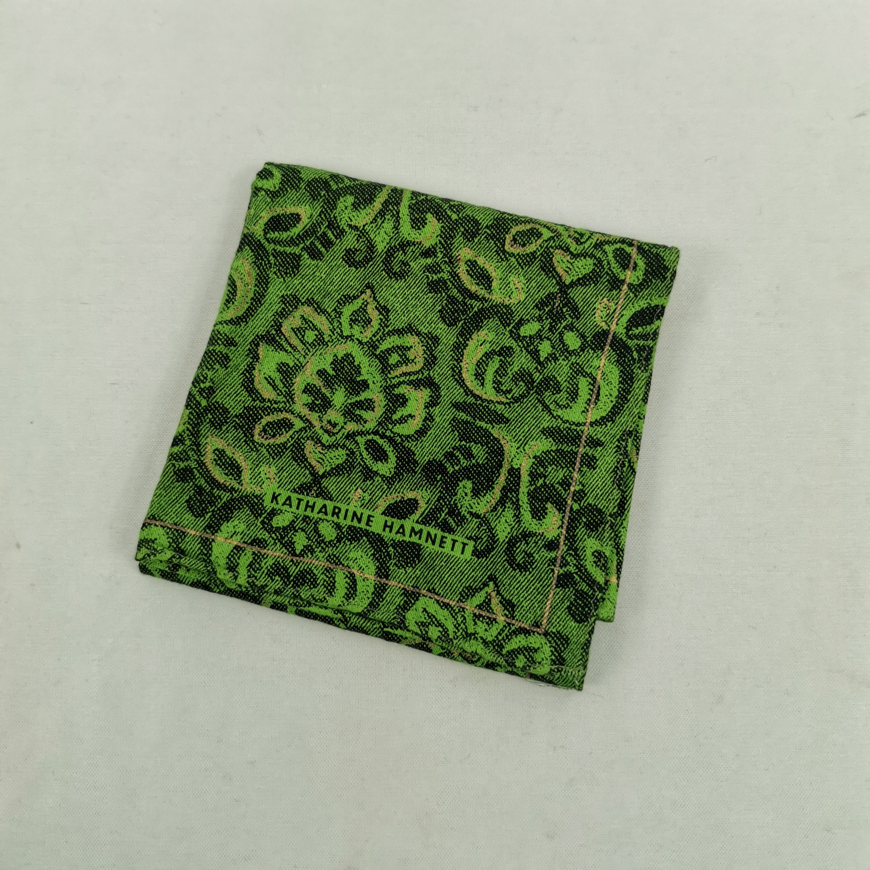 Katharine Hamnett London Vintage Kathrine Hamnett Handkerchief Neckerchief Size ONE SIZE - 4 Thumbnail