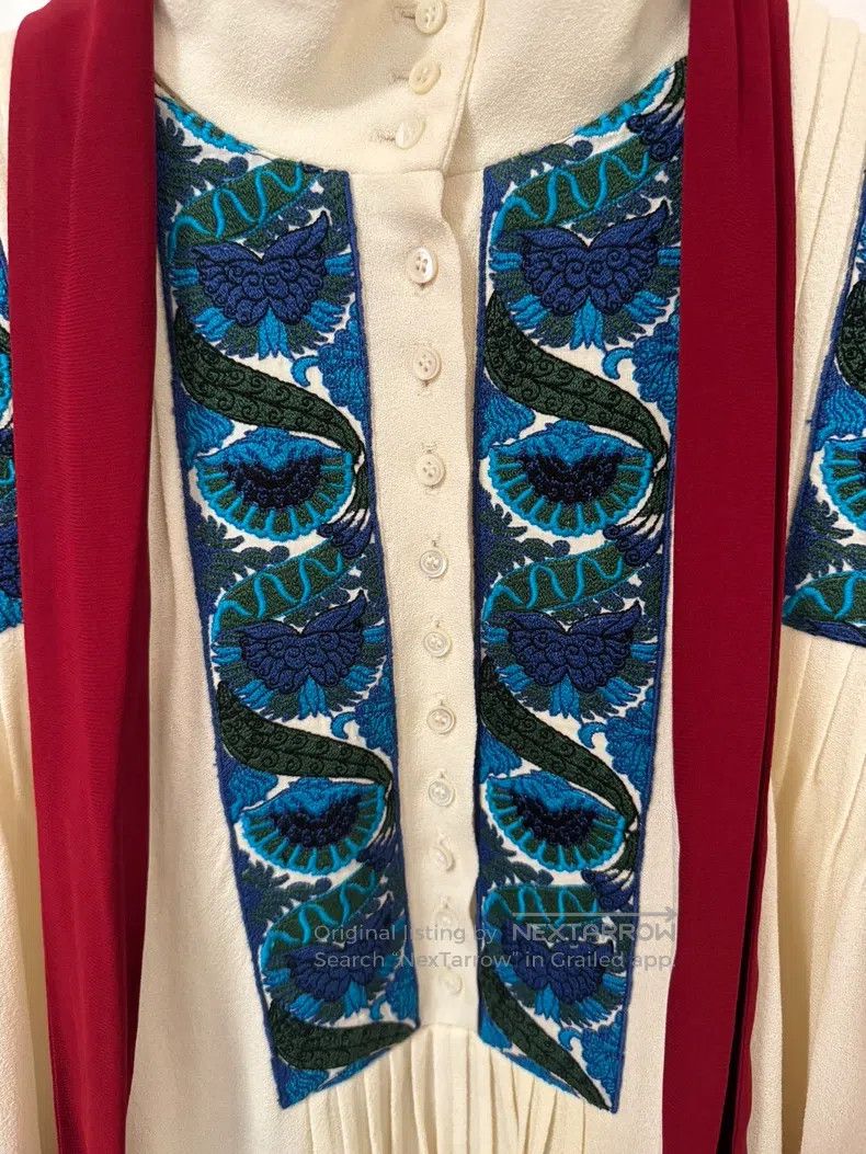 Loewe Loewe Extra heavy embroidery wool long skirt Size S / US 4 / IT 40 - 6 Thumbnail