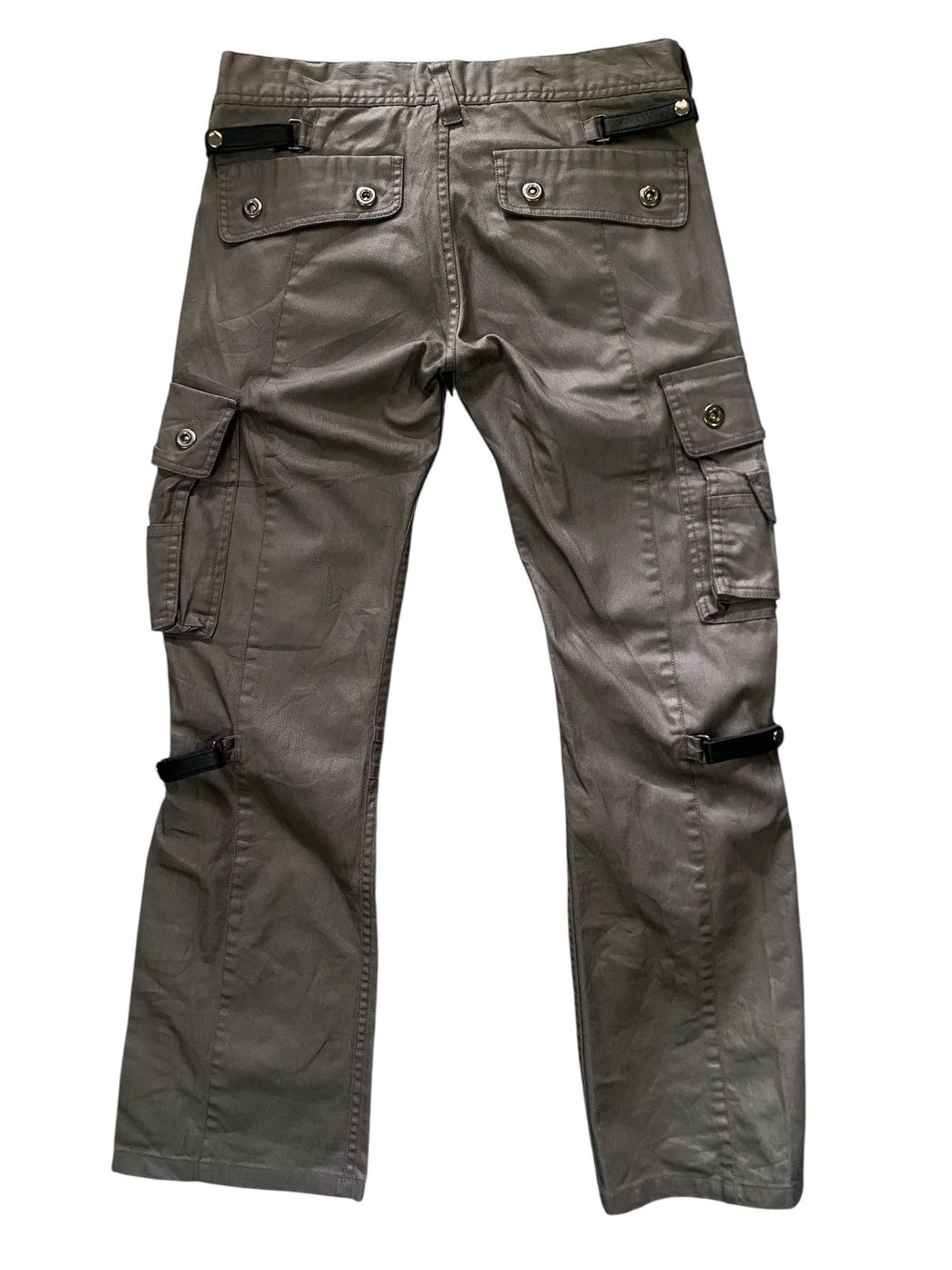 Tornado Mart 🔥 HOT🔥 Gothic Punk Y2K Tornado Mart Japan Waxed Bondage Pant Size US 32 / EU 48 - 4 Thumbnail