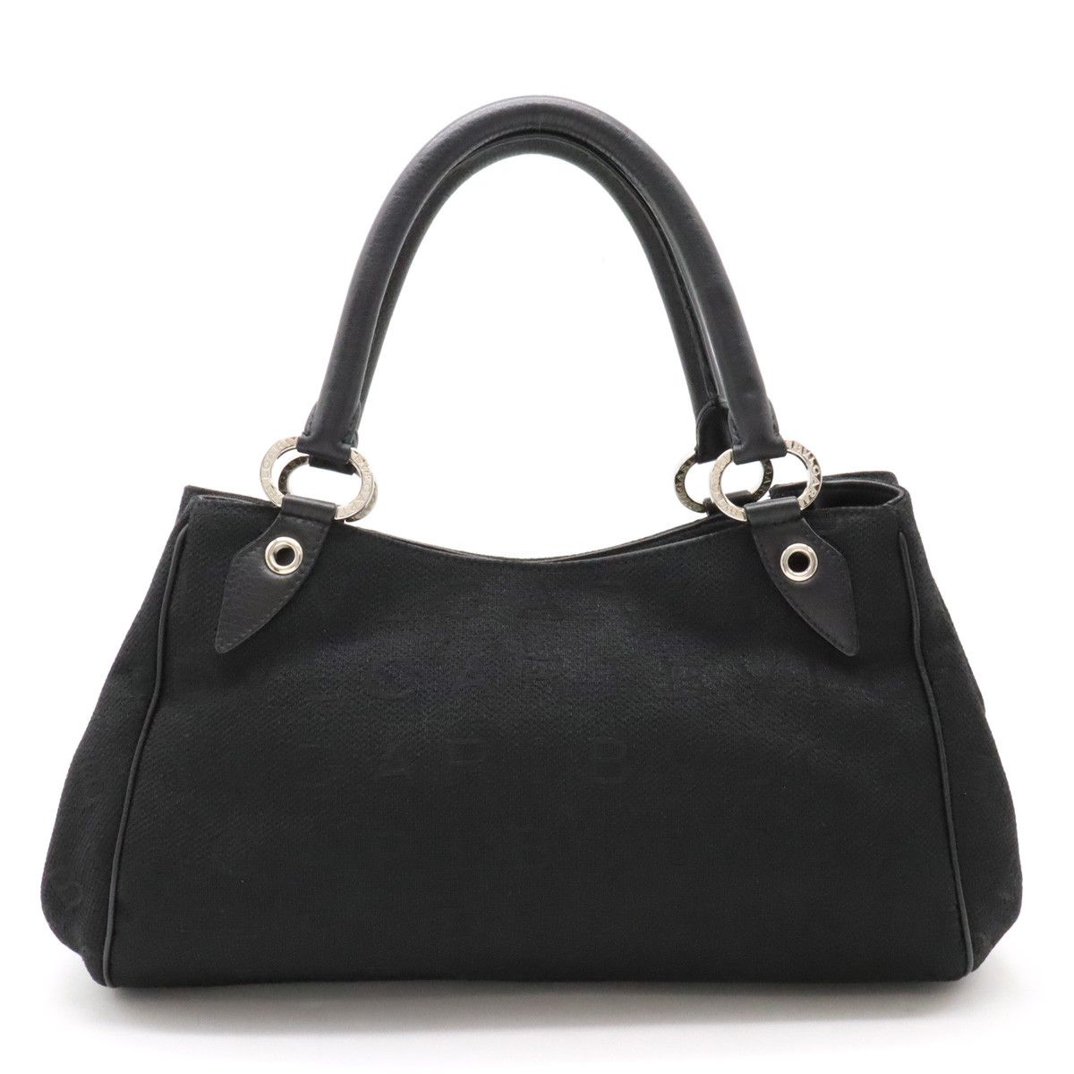 Bvlgari Bvlgari Bvlgari Logo Mania Jacquard Canvas Leather Tote Bag Canvas Tote Bag in Great Condition Size ONE SIZE - 1 Thumbnail