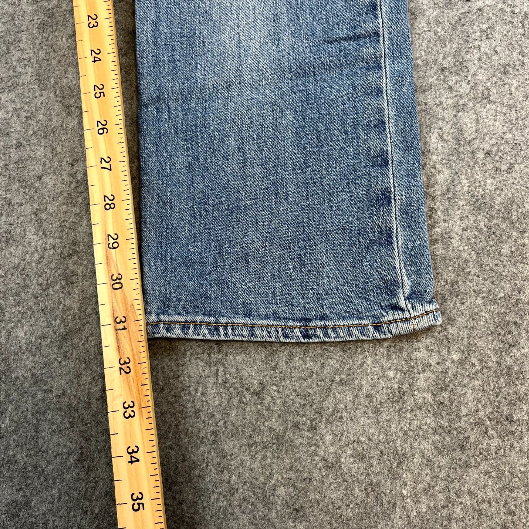 7 For All Mankind 7 For All Mankind Slimmy Jeans Slim Tapered 33 32 Light Blue Denim Stretch Jeans Mens Size US 33 - 4 Thumbnail