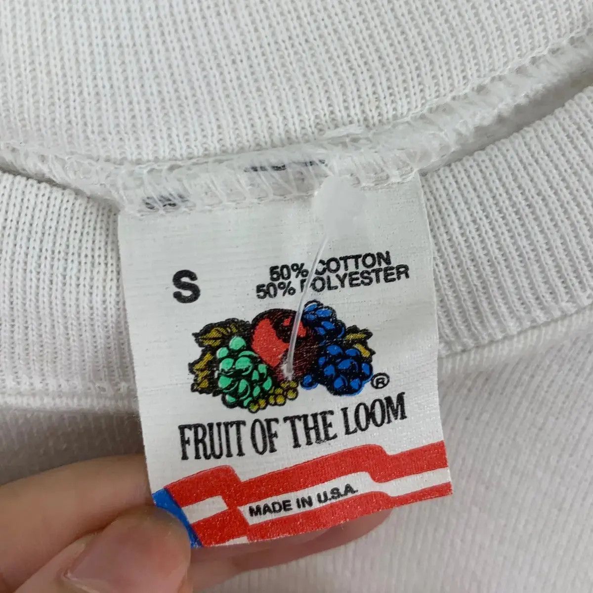 Vintage Vintage 90s HAWAII Big Print Souvenir Fruits Of Loom White Size US S / EU 44-46 / 1 - 6 Thumbnail
