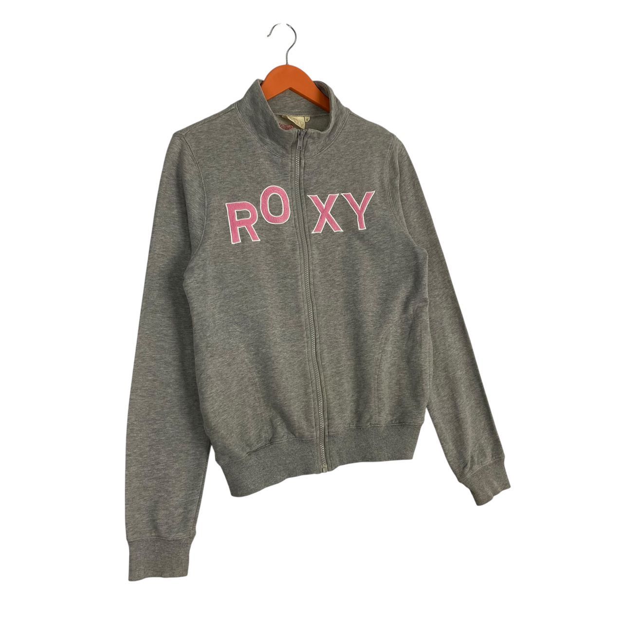 Quiksilver Vintage Roxy Surf Spell Out Logo Fullzipper Sweater Size L / US 10 / IT 46 - 3 Thumbnail
