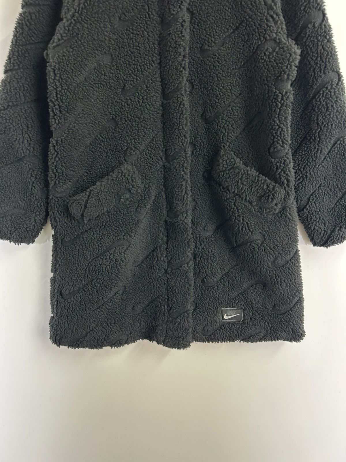 Nike 🔥Nike Faux Fur Outerwear Zipper Jacket Size S / US 4 / IT 40 - 5 Thumbnail