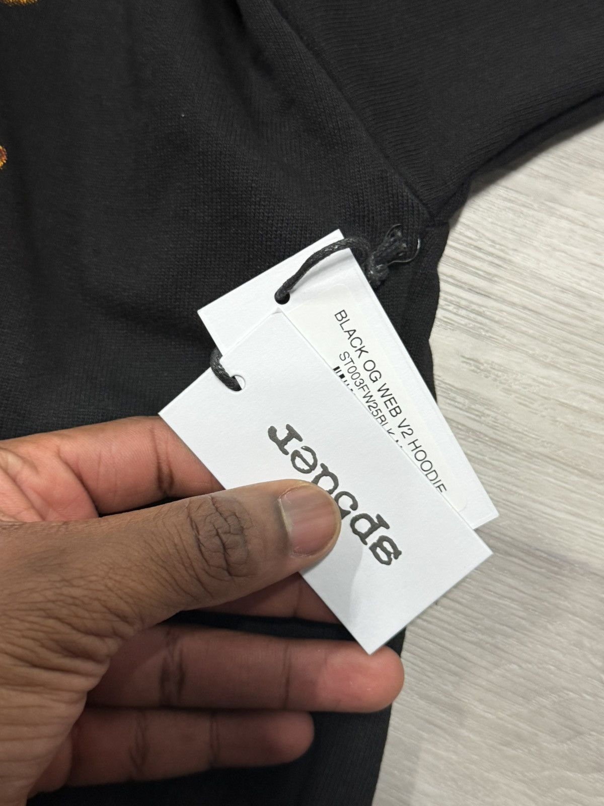 Sp5der SP5DER BLACK OG WEB V2 HOODIE Size US M / EU 48-50 / 2 - 4 Thumbnail