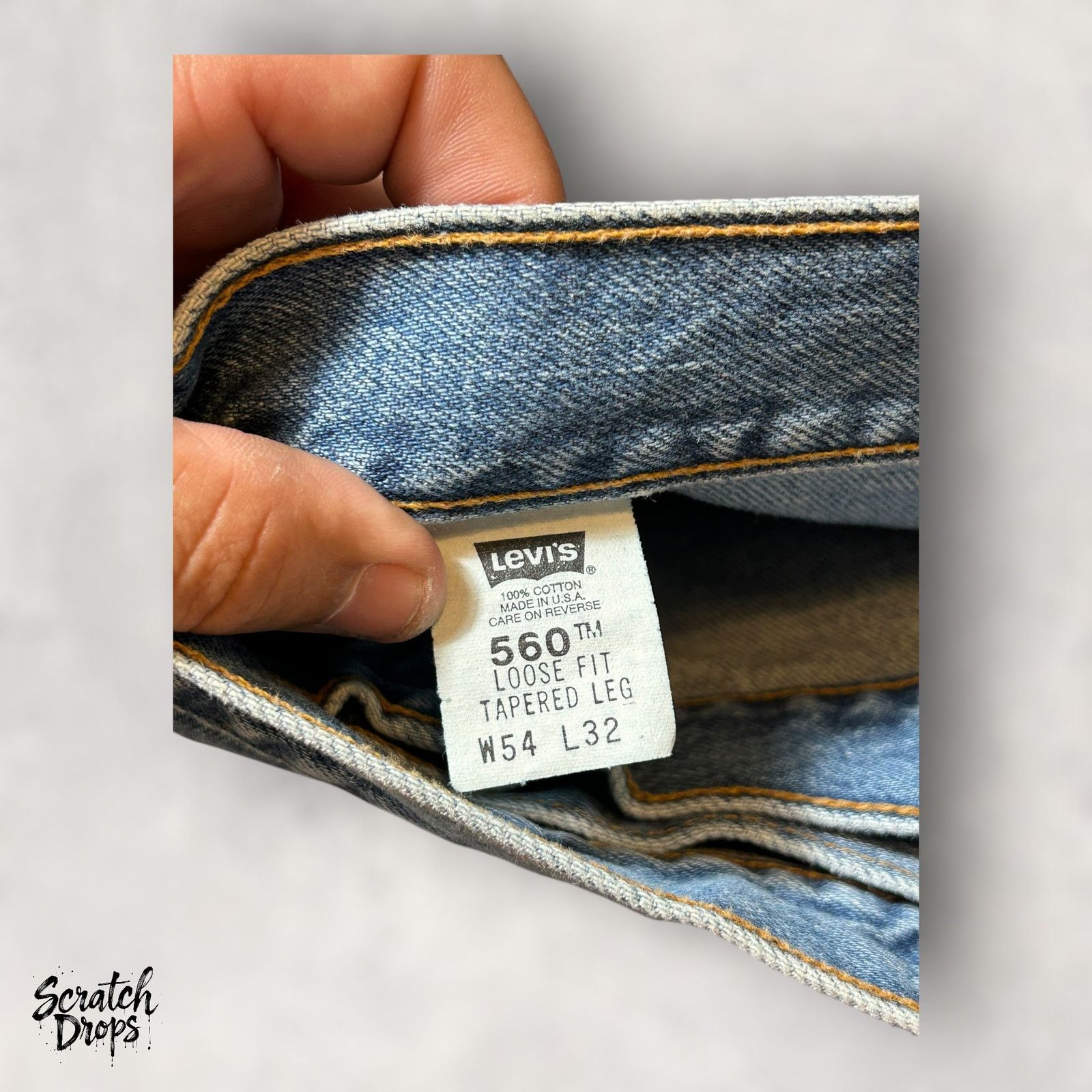 Levi's Levi's Men's 560 Loose Fit Tapered Leg Jeans W54 L32 Classic Size US 38 / EU 54 - 3 Thumbnail