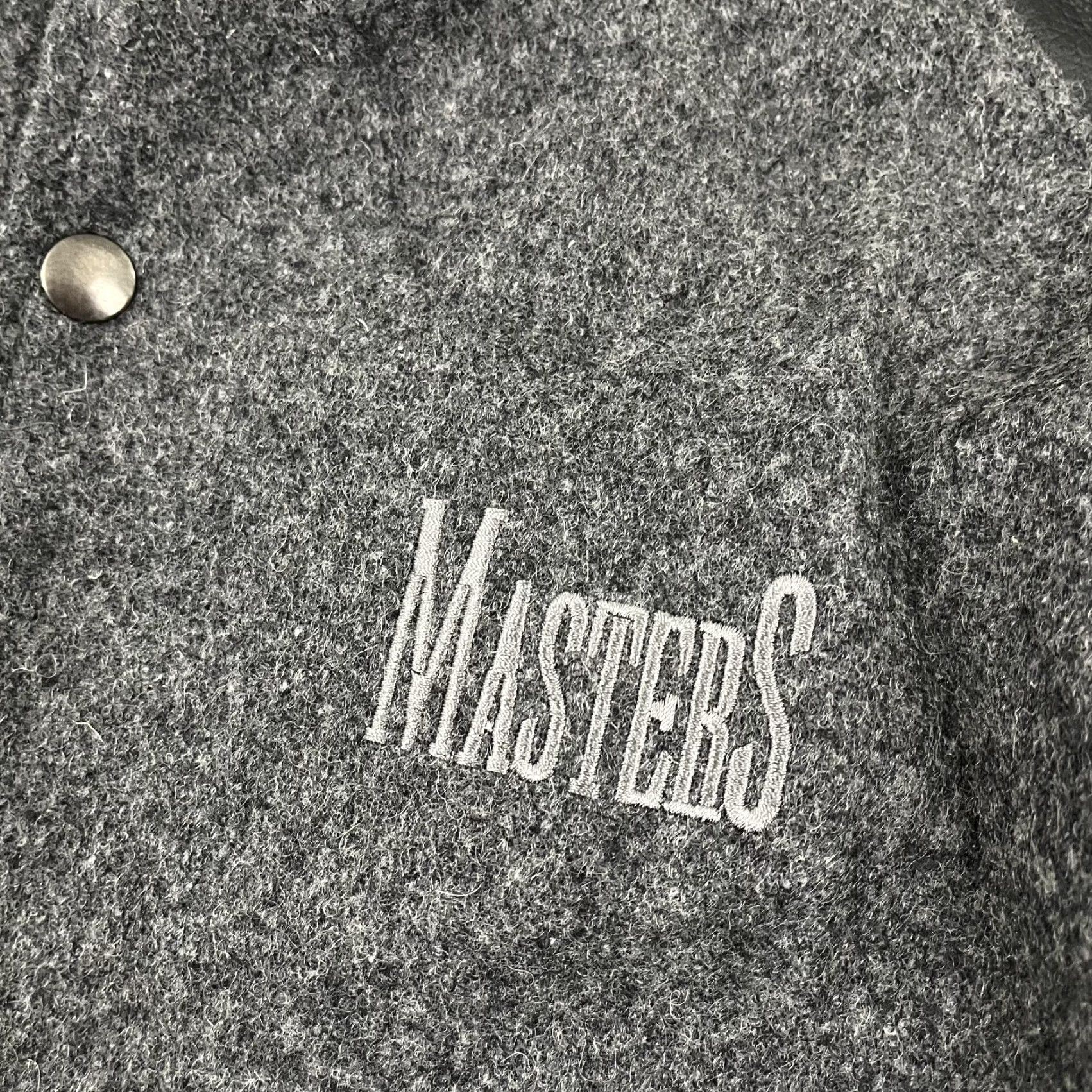 Vintage VINTAGE Sumac Leather Jacket Mens L Gray Wool Masters Golf Snap 90s Retro Canada Jacket Size US L / EU 52-54 / 3 - 2 Thumbnail