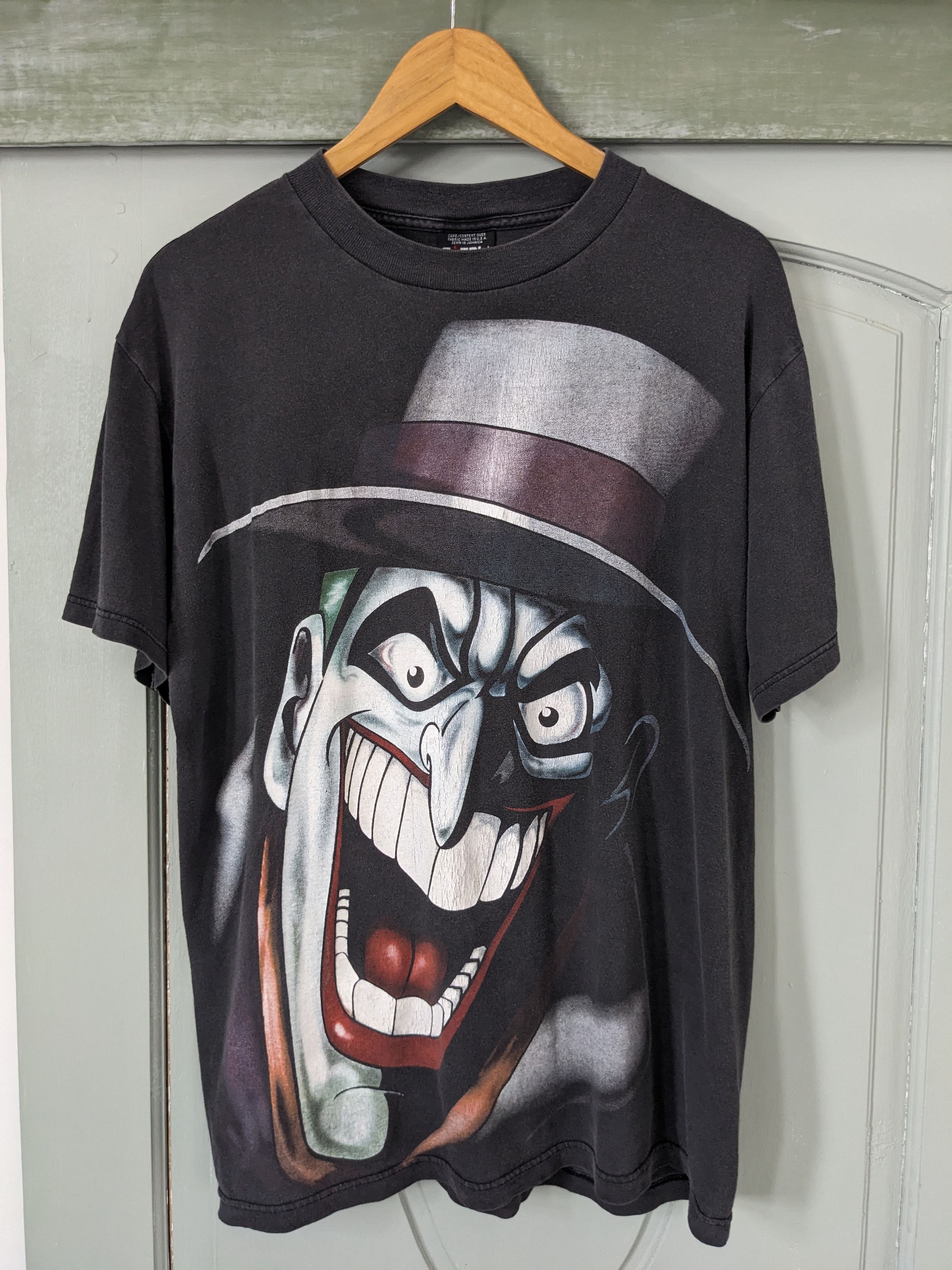 DC Comics Rare Vintage 90s Batman Animated Series Joker Big Face Size US L / EU 52-54 / 3 - 4 Thumbnail
