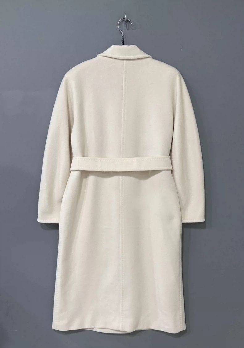 Max Mara Max Mara White 101801 Long Coat Size S / US 4 / IT 40 - 3 Thumbnail