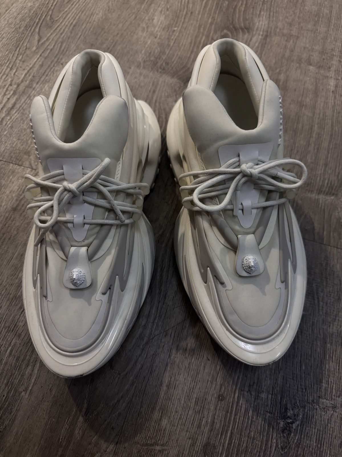 Balmain BALMAIN White Unicorn Sneakers Size US 10 / EU 43 - 3 Thumbnail