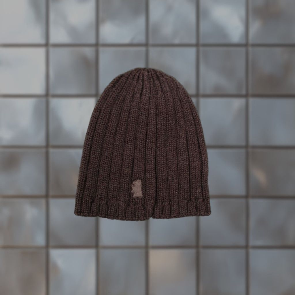 Juicy Couture Juicy Couture Women's Beanie Hat Wool Chunky Knit Brown Fall Winter Casual Outdoor Size ONE SIZE - 1 Thumbnail