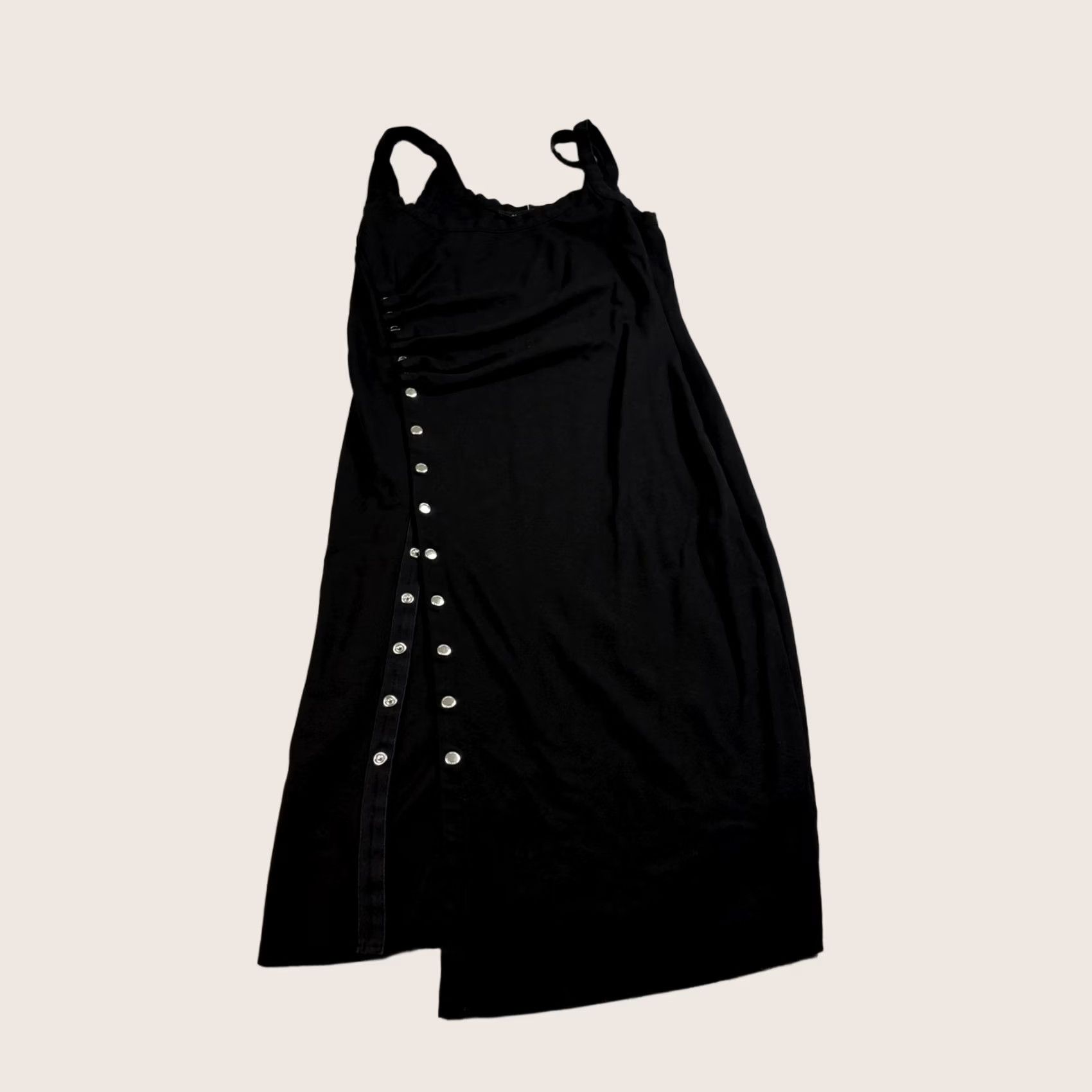 Allsaints AllSaints Dress Women US 6 UK 10 Black Hatti SL Side Snaps Fitted Club Party Y2K Dress Size M / US 6-8 / IT 42-44 - 1 Thumbnail