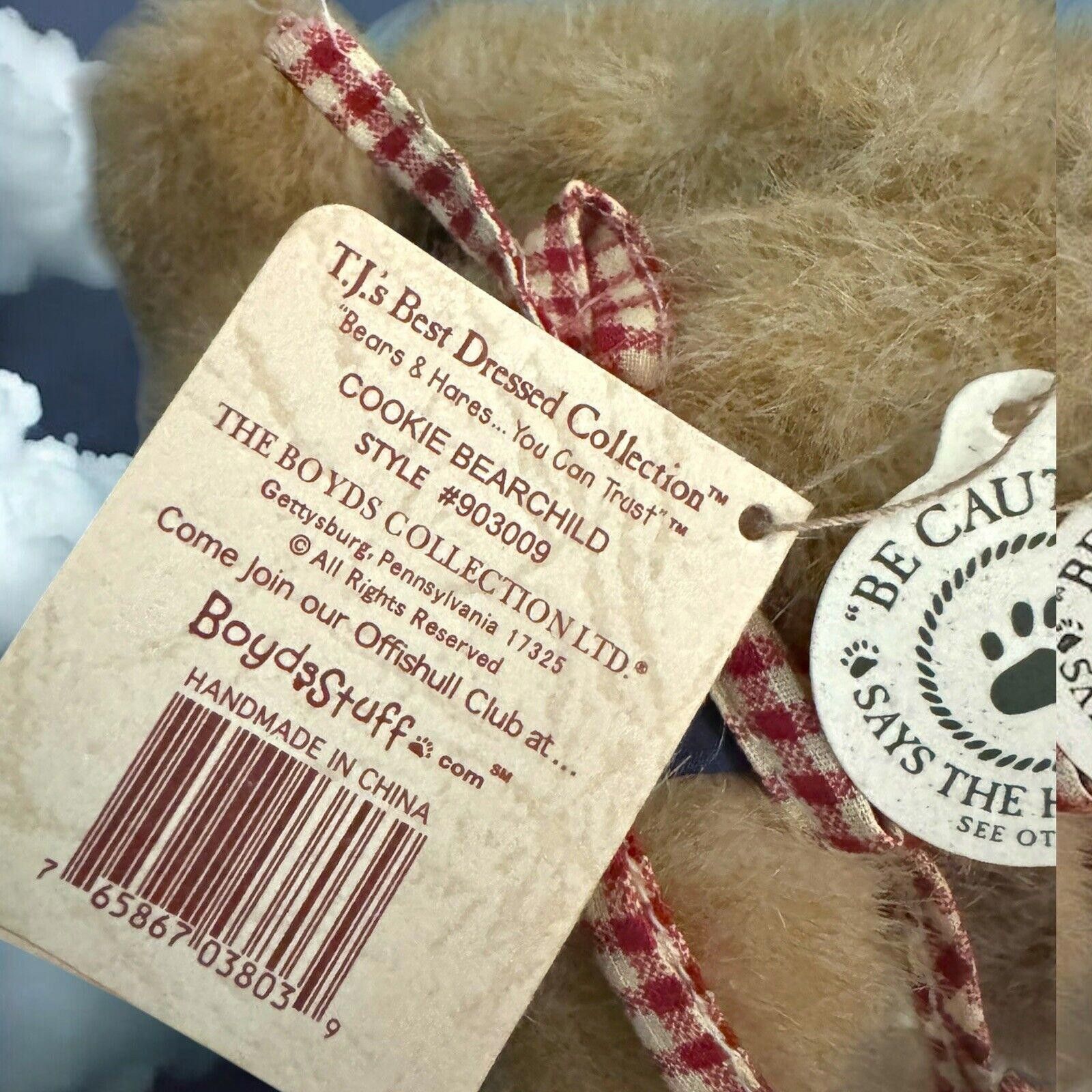 Designer NWT Boyds Bears COOKIE BEARCHILD Plush 8" Baker Apron Chef Size ONE SIZE - 7 Thumbnail