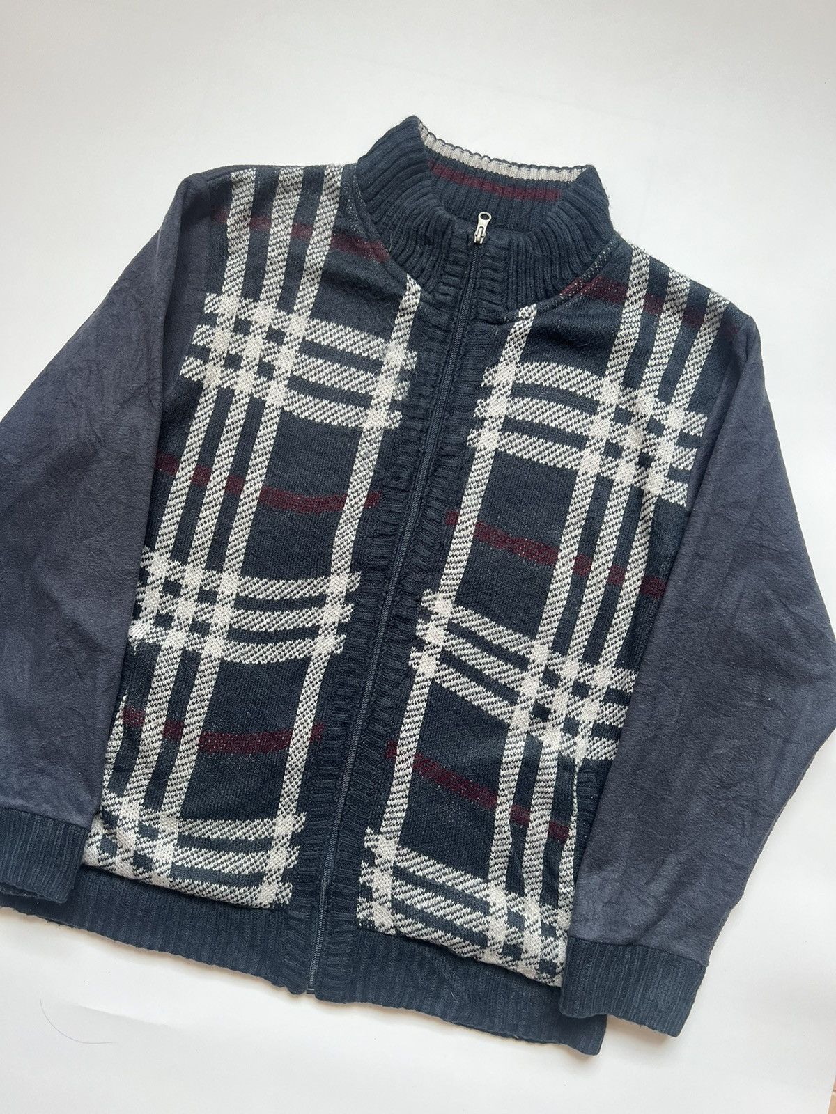 Gianni Valentino Gianni Valentino Checkered Knit Jacket Size US XL / EU 56 / 4 - 2 Thumbnail