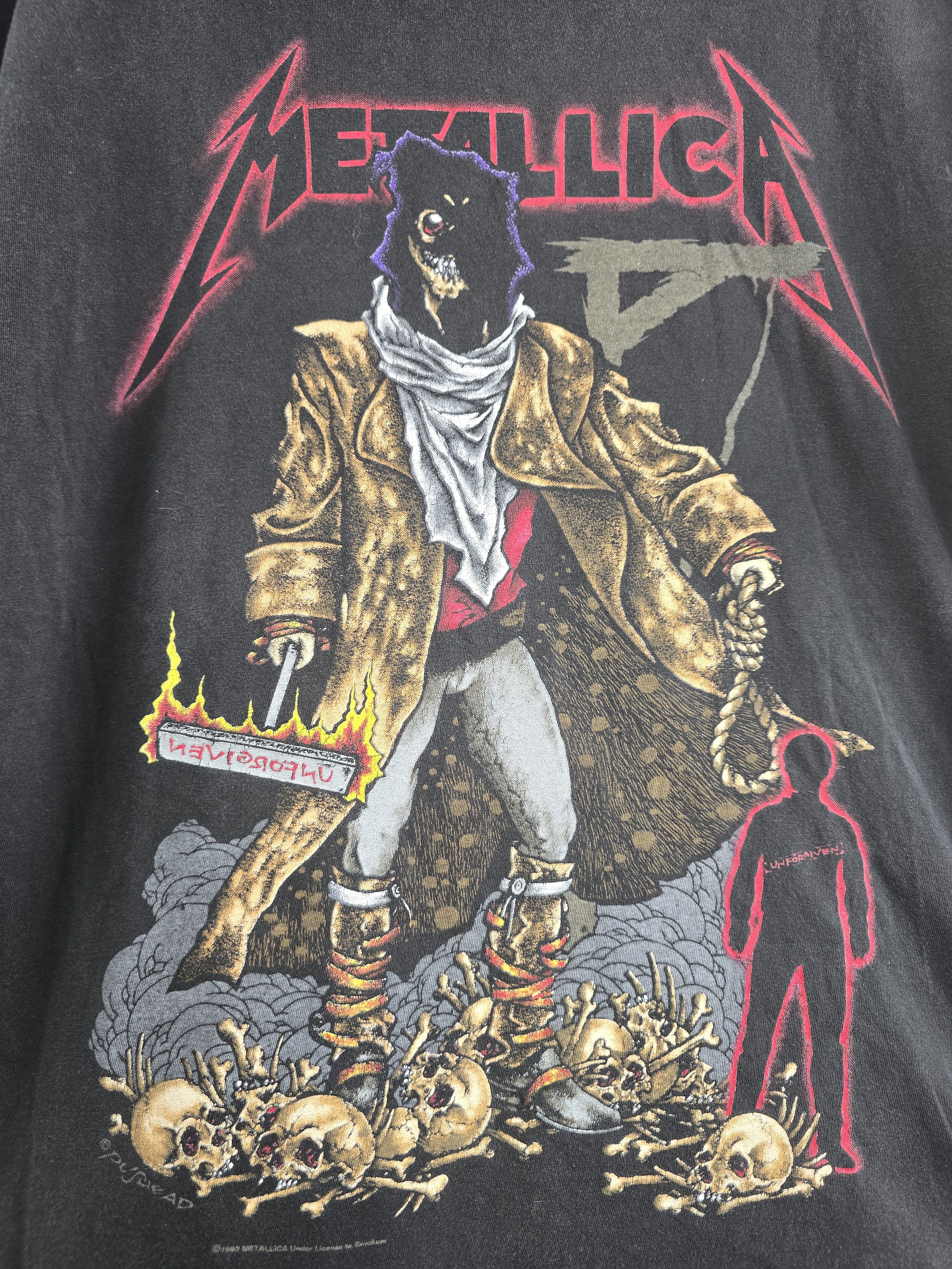 Band Tees × Vintage 1992 Metallica Unforgiven XL 23" 29" Size US XL / EU 56 / 4 - 4 Thumbnail