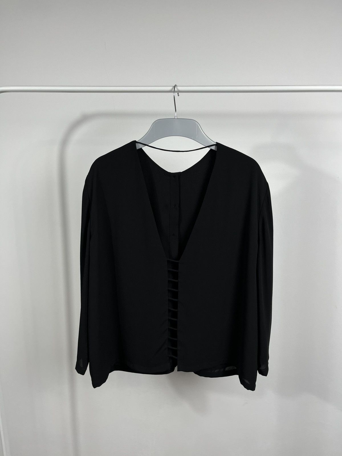 Dion Lee Dion Lee Black Cut-Out Back Long Sleeve Blouse Size US 6 Size M / US 6-8 / IT 42-44 - 6 Thumbnail