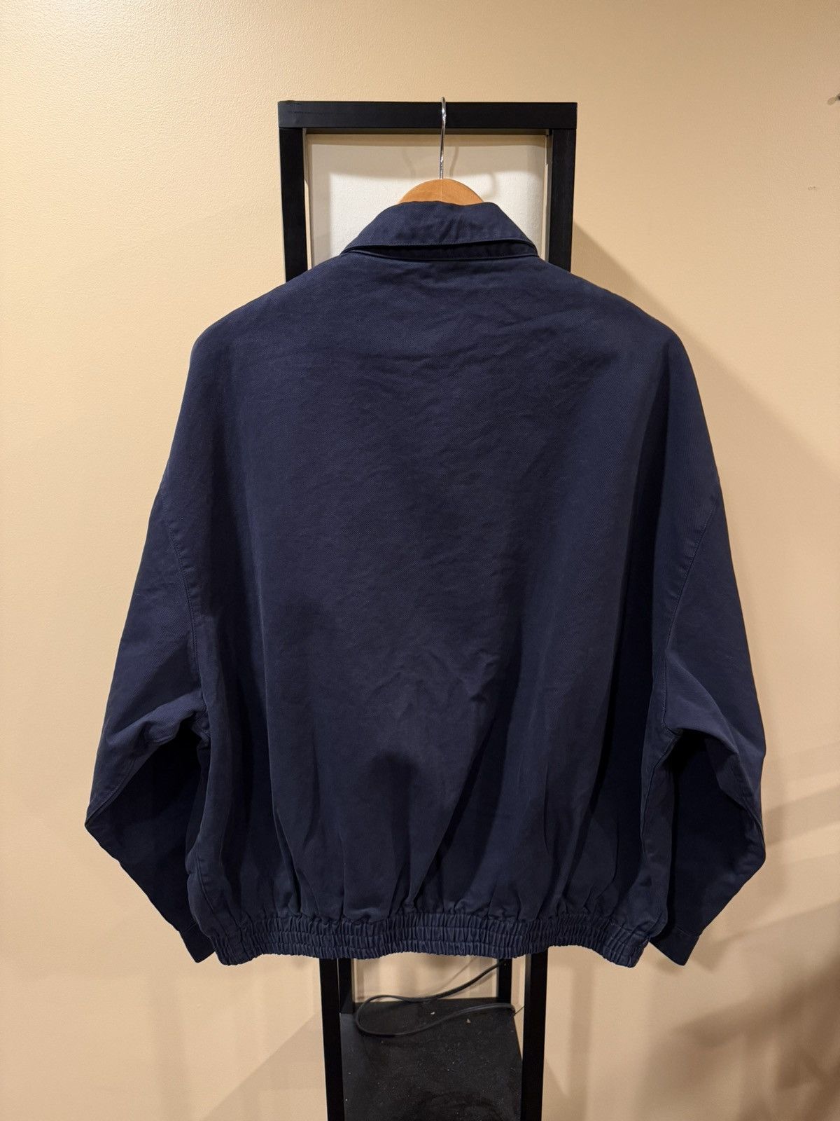 Miu Miu Miu Miu Garment Dyed Navy Workers Bomber Jacket Size US XL / EU 56 / 4 - 5 Thumbnail