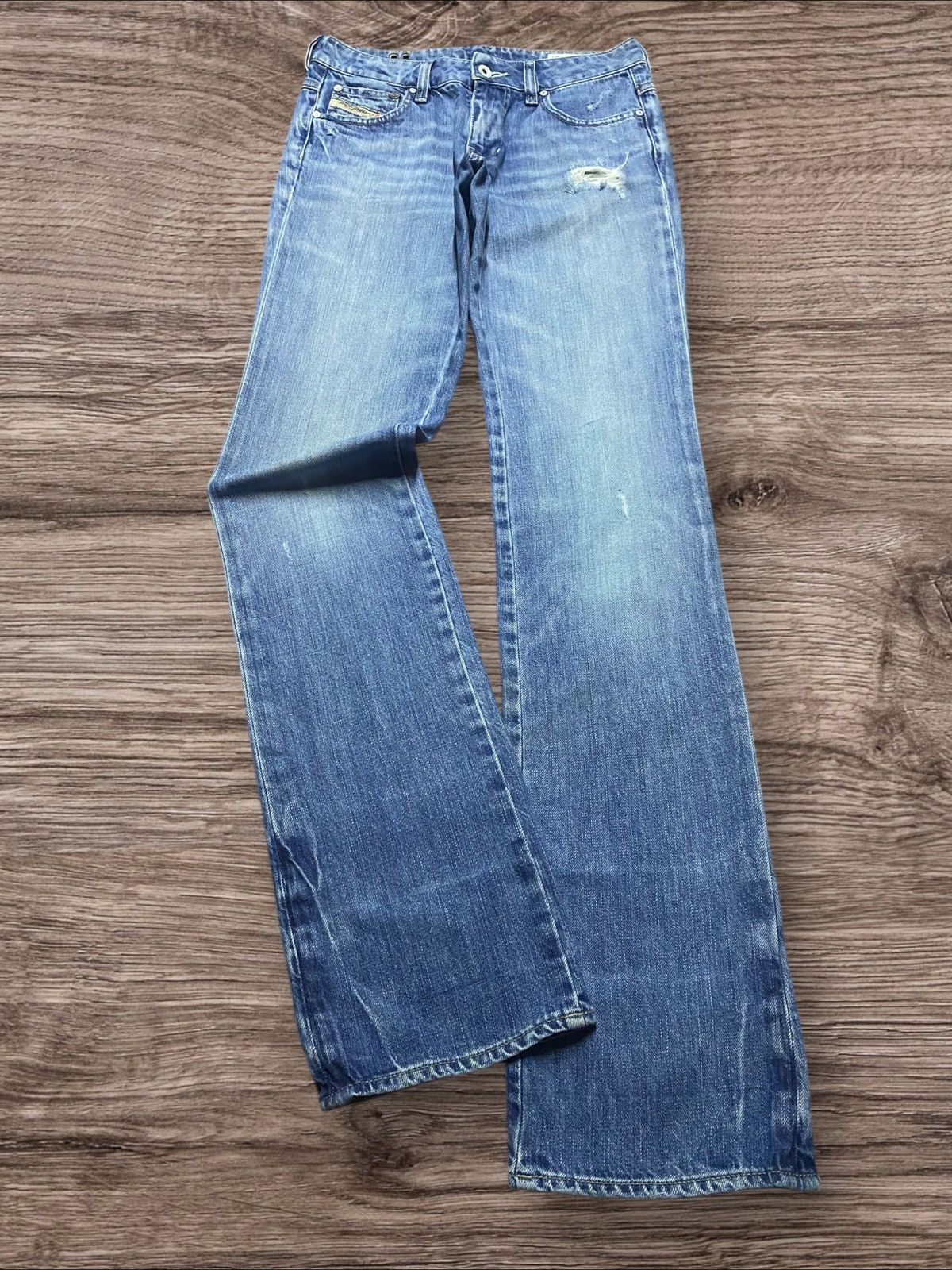 Adidas × Diesel Diesel Adidas Wash 008JD Fade Wash Distressed Slim Boot Jean Size US 28 / EU 44 - 1 Thumbnail