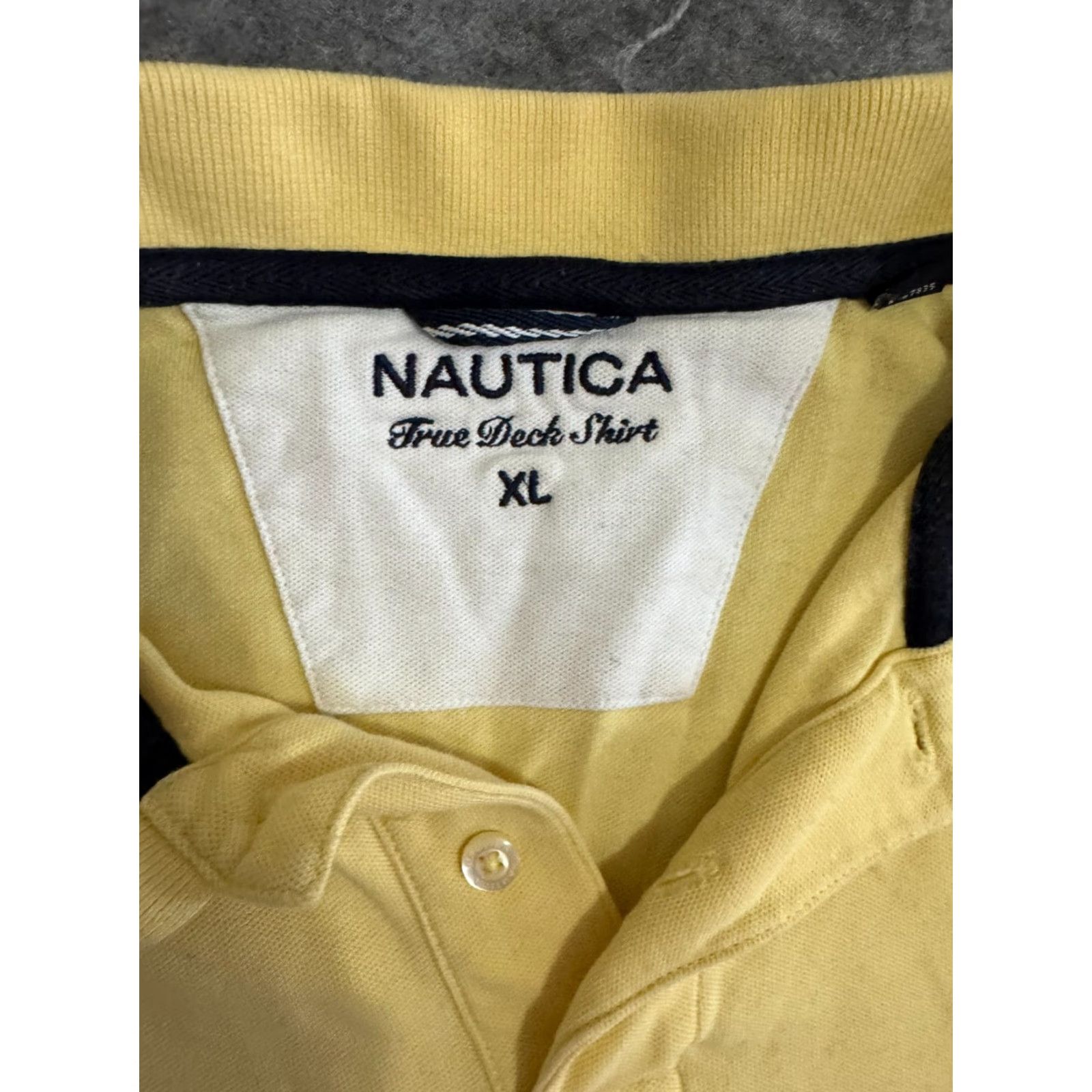 Nautica Nautica Polo Shirt Men XL Solid Performance Deck Short Sleeve Yellow Logo Boat Golf Classic Fit Size US XL / EU 56 / 4 - 2 Thumbnail