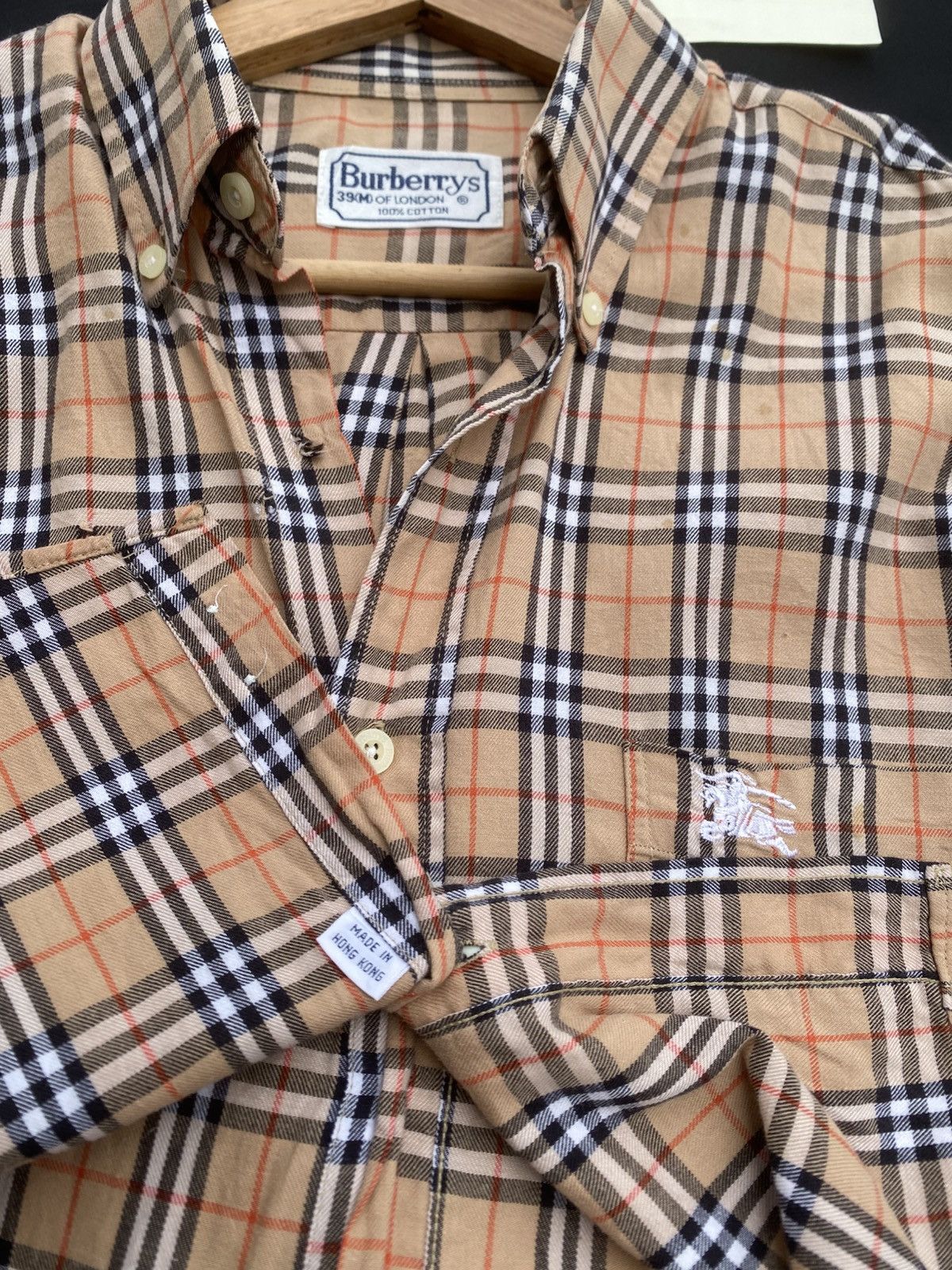Burberry Rare Vintage Burberry Longsleeve Buttons Checkered Shirt Size US L / EU 52-54 / 3 - 14 Thumbnail