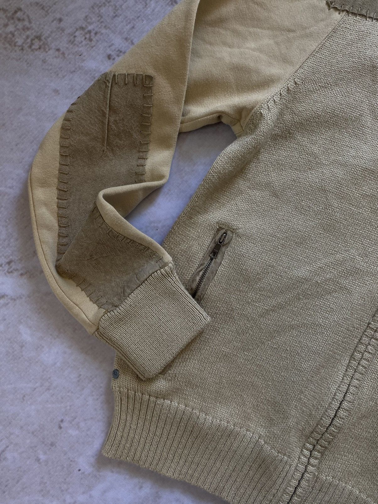Puma × Vintage Puma Clyde Vintage Zip Sweater / Jacket with leather inserts Size US L / EU 52-54 / 3 - 5 Thumbnail