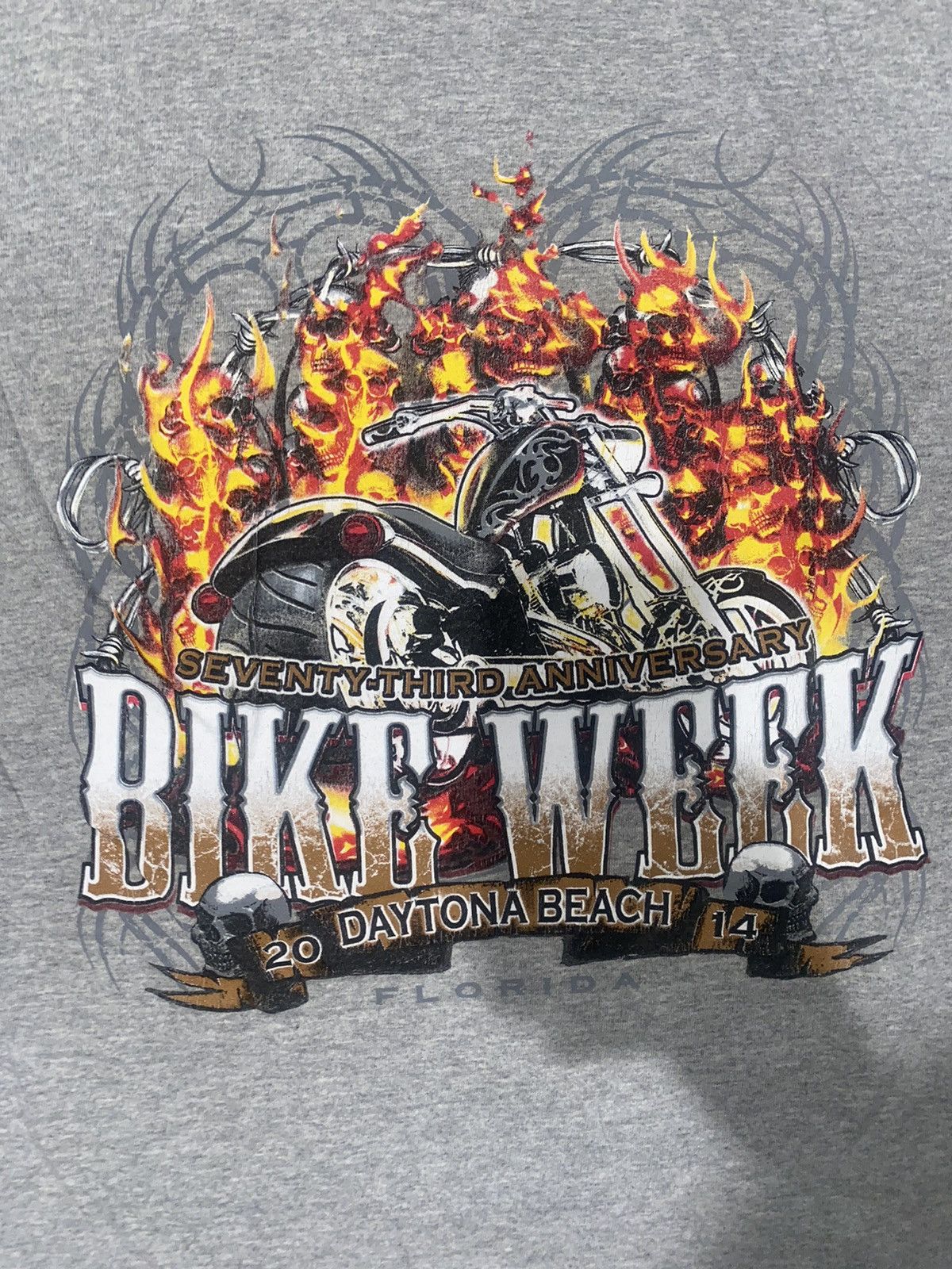 Harley Davidson × Vintage VINTAGE bike week 2014 tee Size US XL / EU 56 / 4 - 4 Thumbnail