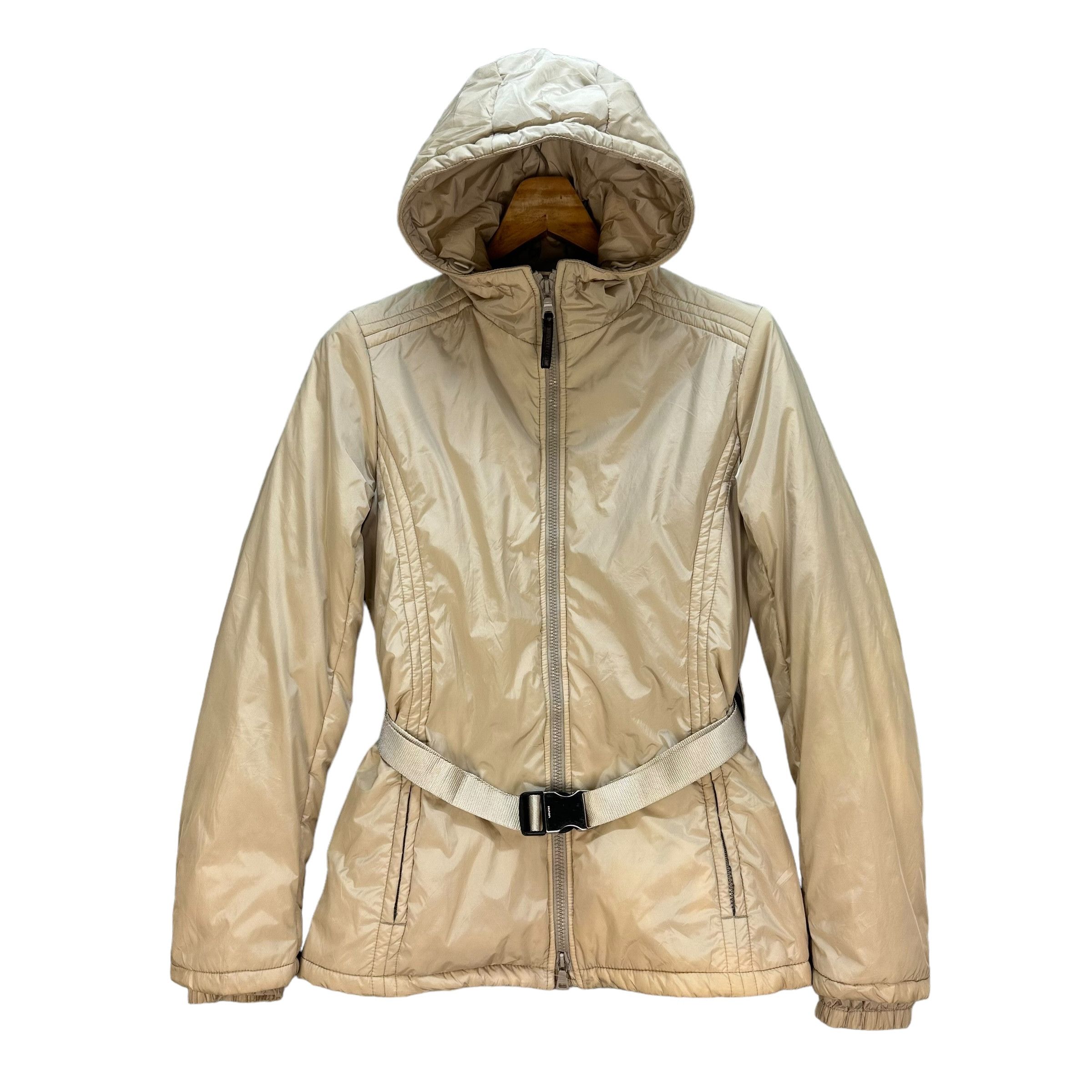 Prada PRADA Hooded Belted Nylon Jacket #A18-0421 Size M / US 6-8 / IT 42-44 - 1 Thumbnail
