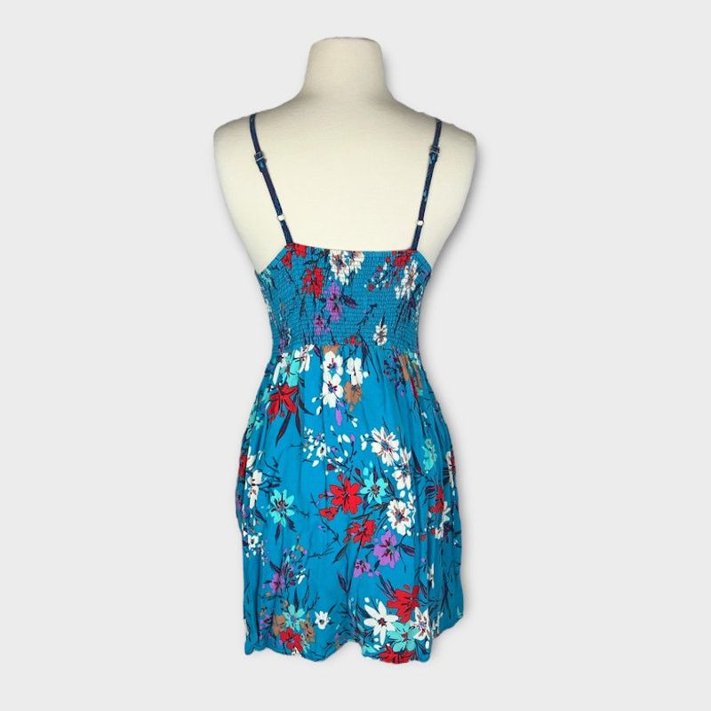 Vintage Xhilaration | Blue Floral Mini Y2K Dress | Size M Size M / US 6-8 / IT 42-44 - 5 Thumbnail