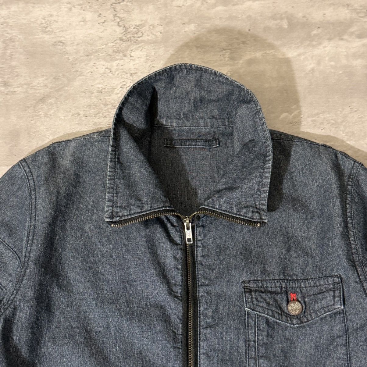 Takeo Kikuchi Takeo Kikuchi Indigo dye high collar Jacket with double zip Size US M / EU 48-50 / 2 - 2 Thumbnail