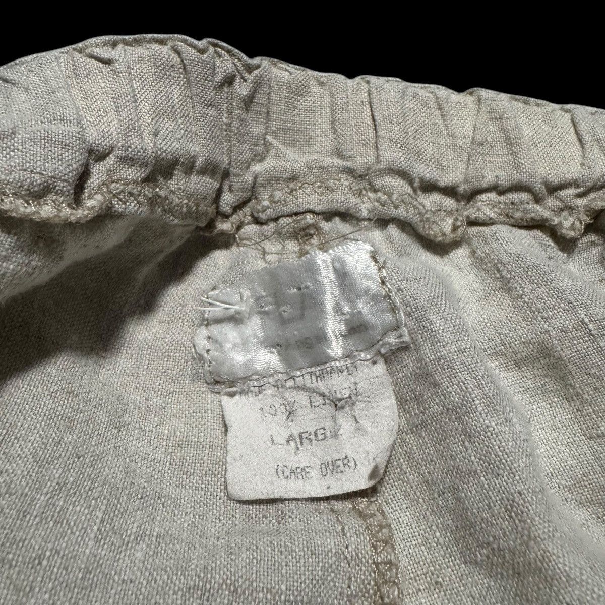 FLAX FLAX Button Front Off-White Linen Skirt Women's L 36" Waist Size 36" / US 14 / IT 50 - 4 Thumbnail