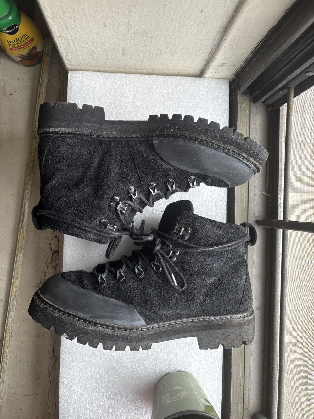 Other KTwo Studios Black Boots Wool Felt Lug Sole Gorpcore Size 10 Size US 10 / EU 43 - 2 Thumbnail