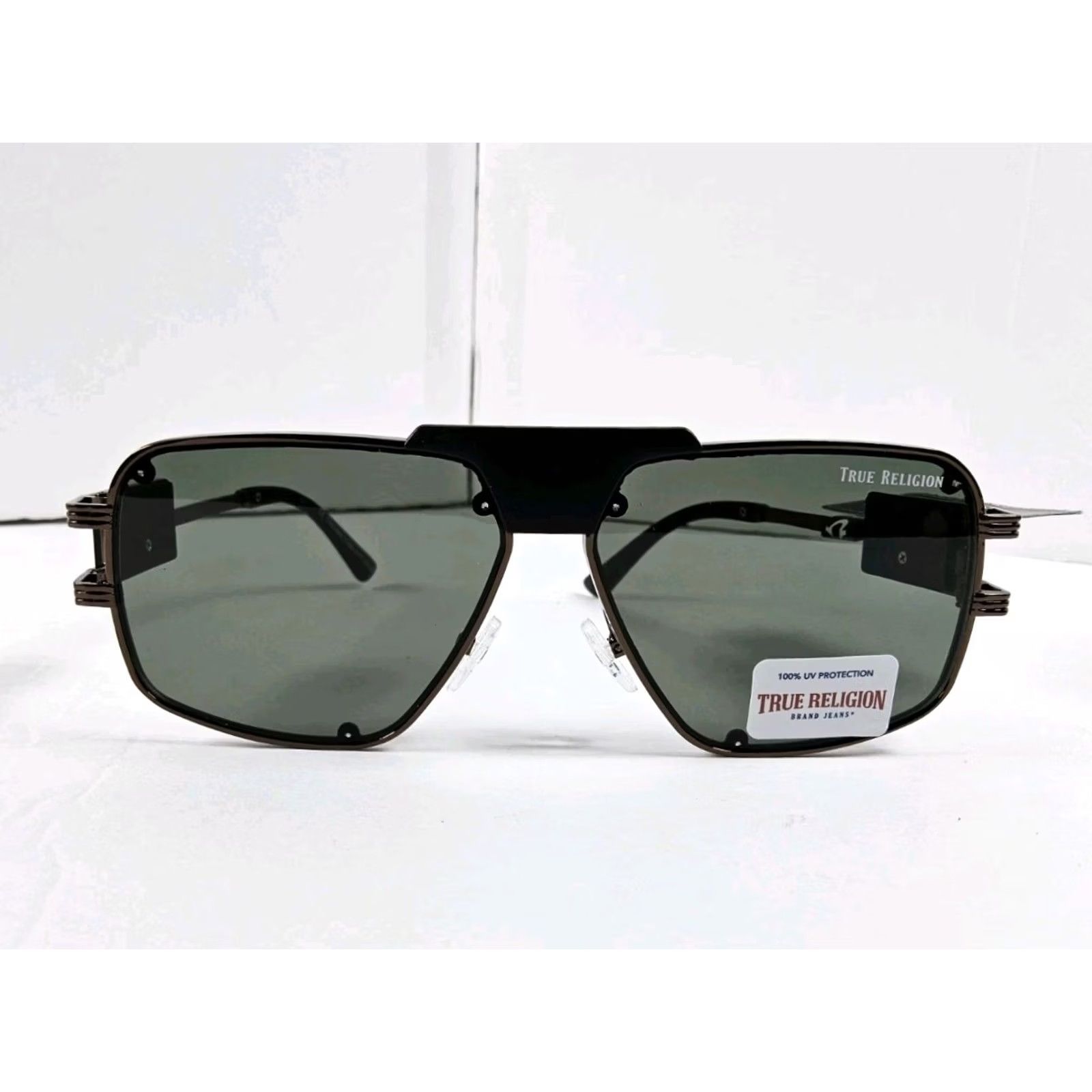True Religion True Religion Sunglasses Aviator Metal Bronze 100% UV Protection UVA Men Boys Gents Logo Size ONE SIZE - 2 Thumbnail