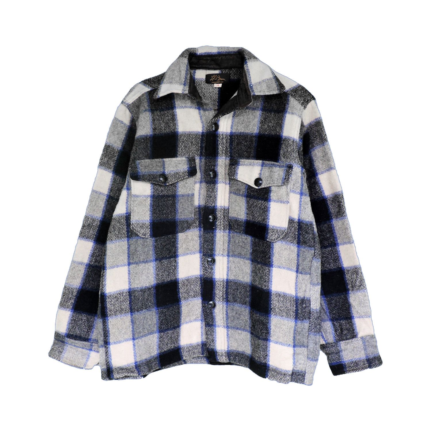 L.L. Bean × Vintage 50's LL. Bean Plaid Shirt Jacket Size US M / EU 48-50 / 2 - 1 Thumbnail