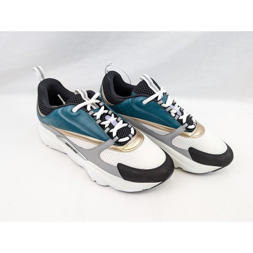 Dior o1rshd1 B22 Calf Mesh Sneakers in Water Green Size US 13 / EU 46 - 14 Thumbnail