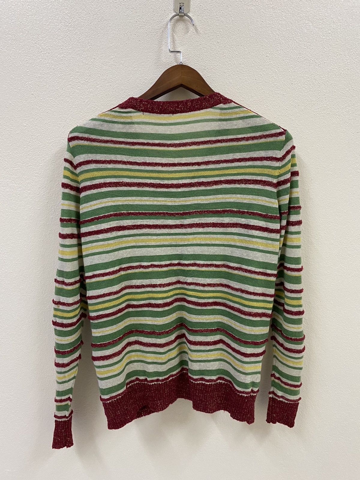 Issey Miyake Vtg Frapbois Sweater Cardigan Stripe Size M / US 6-8 / IT 42-44 - 2 Thumbnail