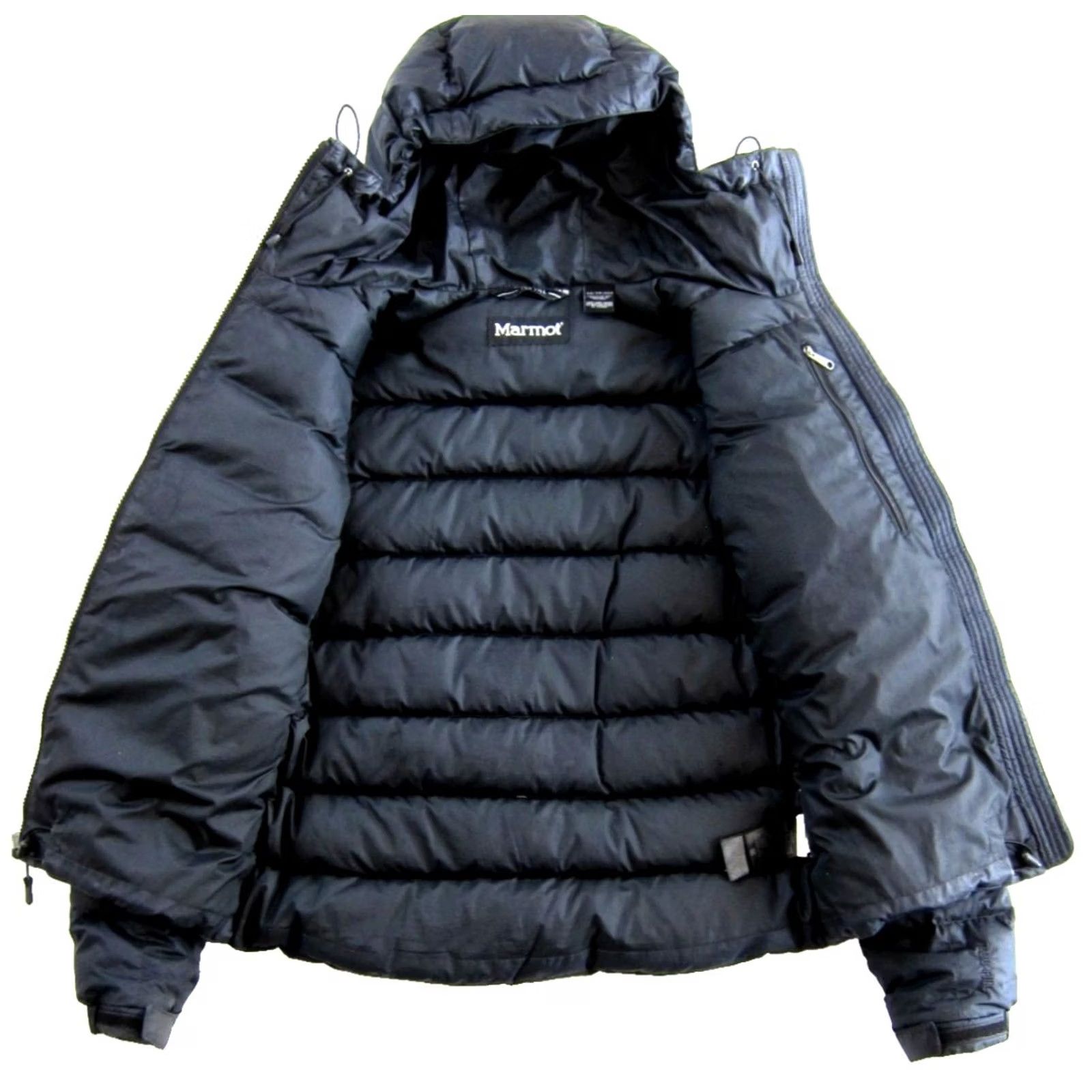 Marmot Marmot Puffer Jacket Women's XS Black Down Hood Full Zip 700 Fill Outdoor Guides External Size XS / US 0-2 / IT 36-38 - 4 Thumbnail