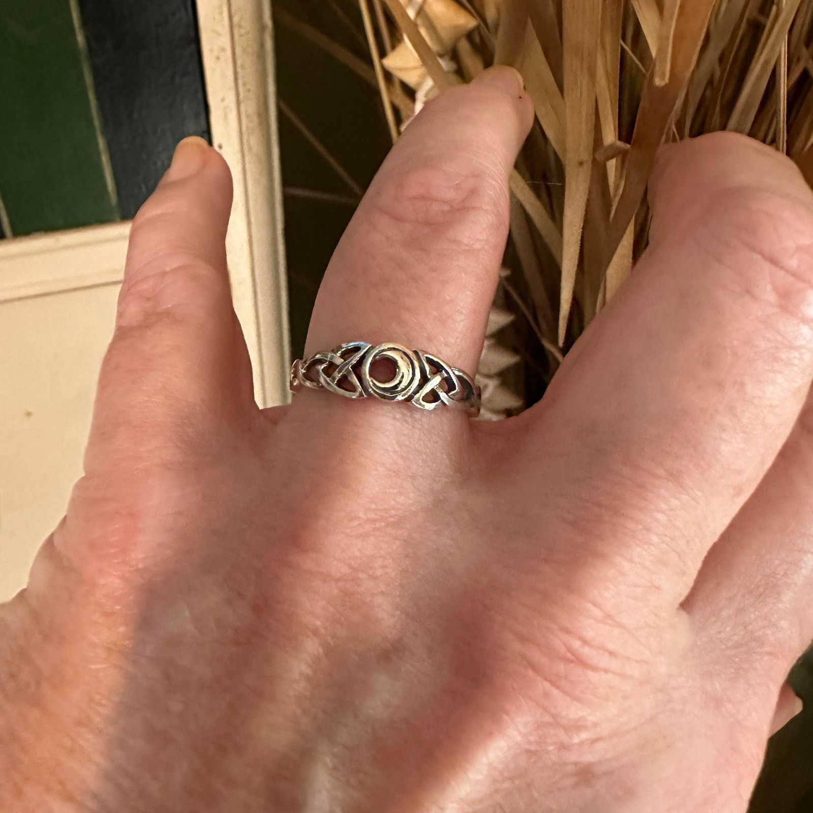 The Unbranded Brand Sterling Silver Celtic Moon Ring Sizes 6,8,9 Size ONE SIZE - 1 Thumbnail