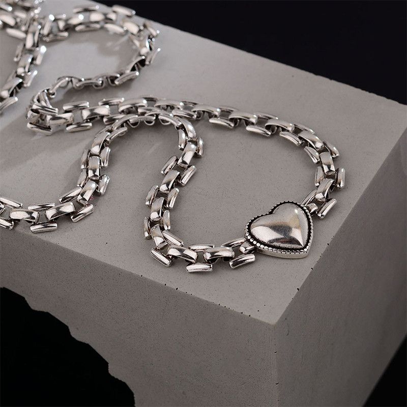 Jewelry Creative Love Heart Chain Bracelet Size ONE SIZE - 3 Thumbnail