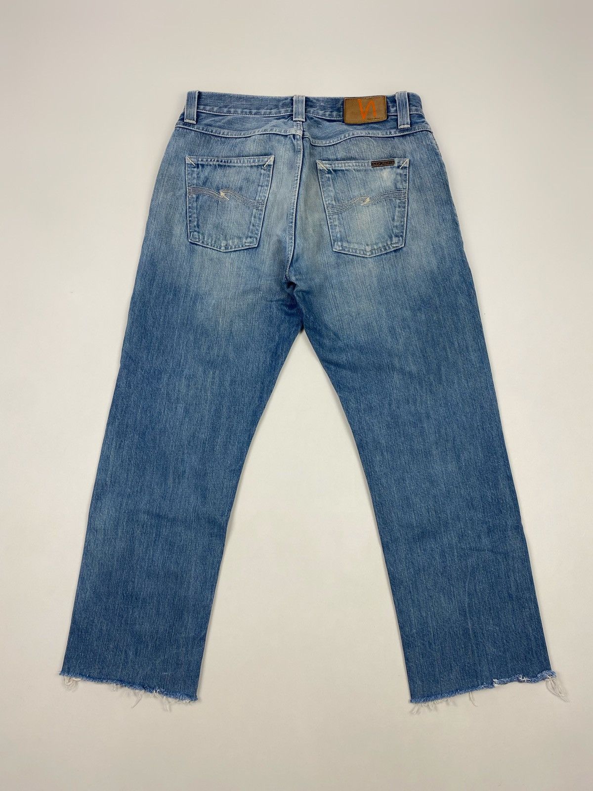 Nudie Jeans Nudie Jeans Big Bengt Used Seagreen Cropped Denim Pants Size US 30 / EU 46 - 1 Thumbnail