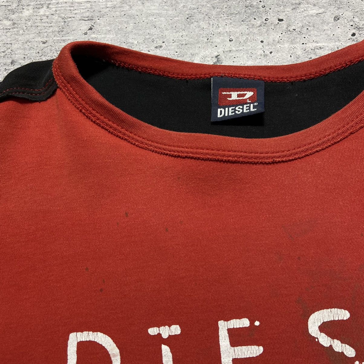 Diesel × Vintage 📌 Crazy Vintage Diesel Custom Patchwork Tee Size US L / EU 52-54 / 3 - 8 Thumbnail