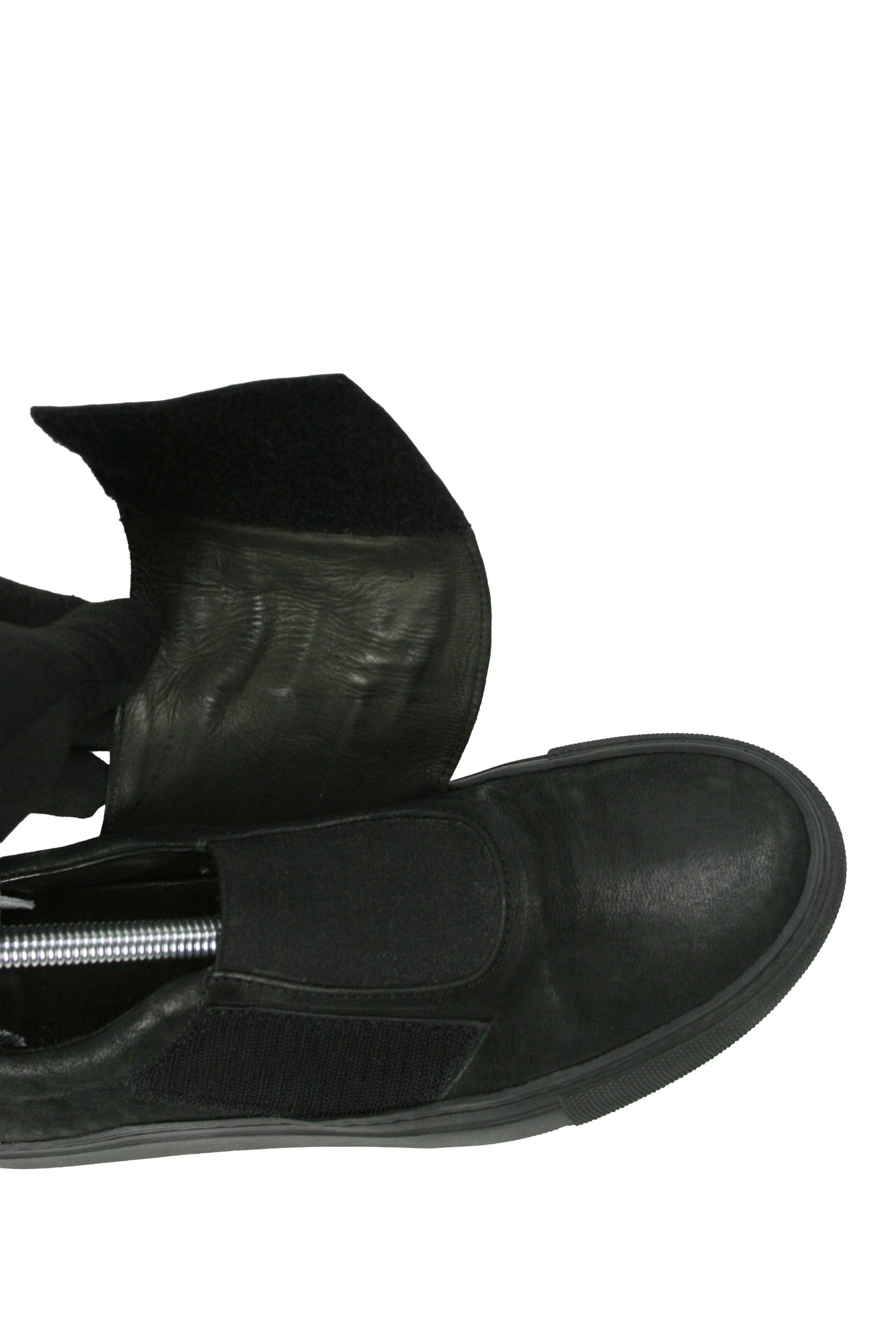 The Last Conspiracy Avant Garde Horse Leather Crinkle Straps Low Sneakers Size US 8 / IT 38 - 8 Thumbnail