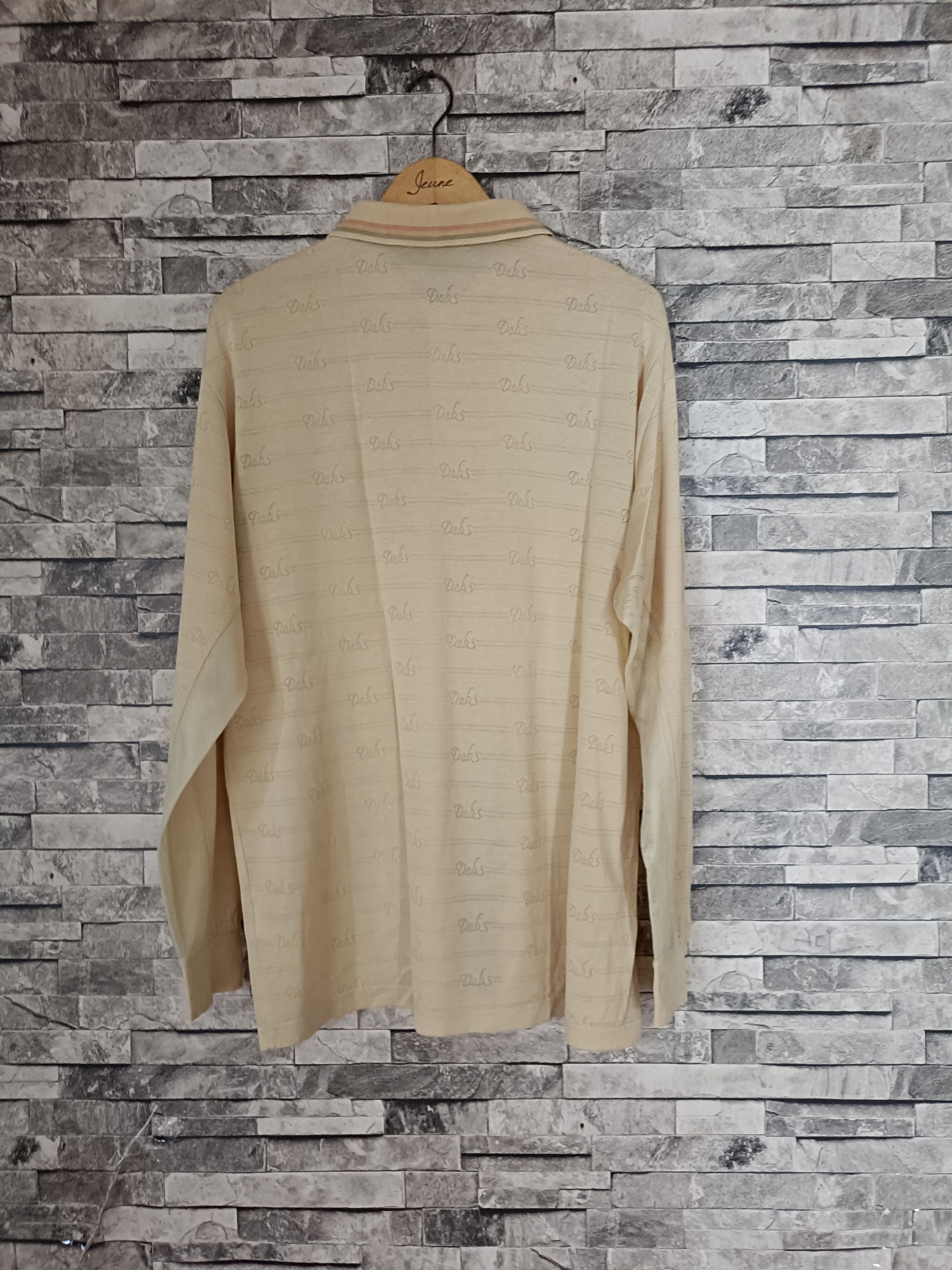 DAKS Tonal all over daks monogram polo shirt Size US XL / EU 56 / 4 - 5 Thumbnail