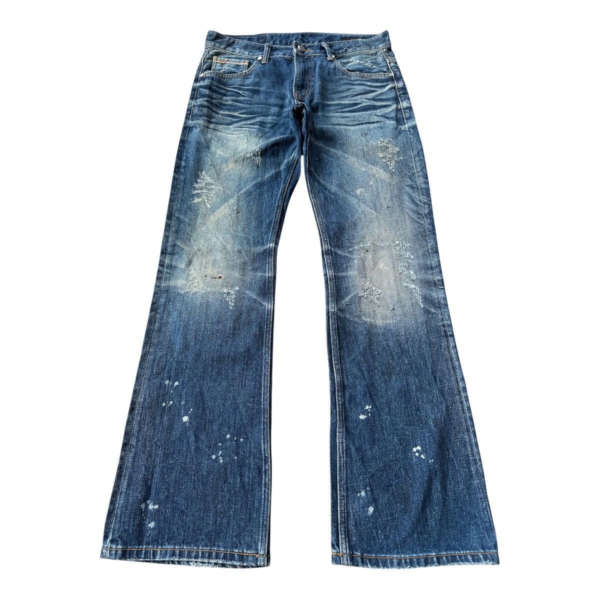Helmut Lang × Vintage SS00 Helmut Lang Green Painter Denim Jeans
