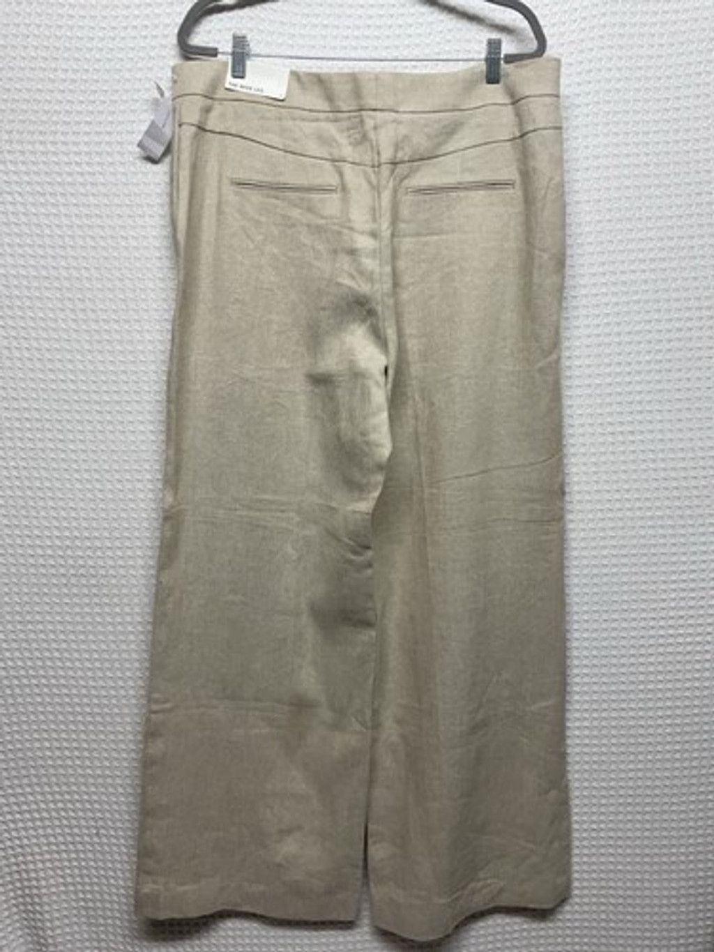 Ann Taylor NWT Ann Taylor Tan Sailor Beachy The Wide Leg Pants Women 16 Size 38" / US 16 / IT 52 - 10 Thumbnail