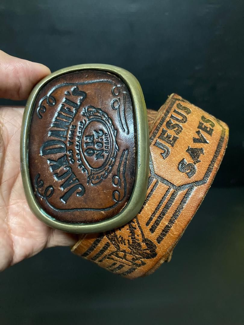 Vintage 🔥HOT DROPS🔥VINTAGE JACK DANIEL’S JESUS SAVE’S TONY LAMA Size 42 - 2 Thumbnail
