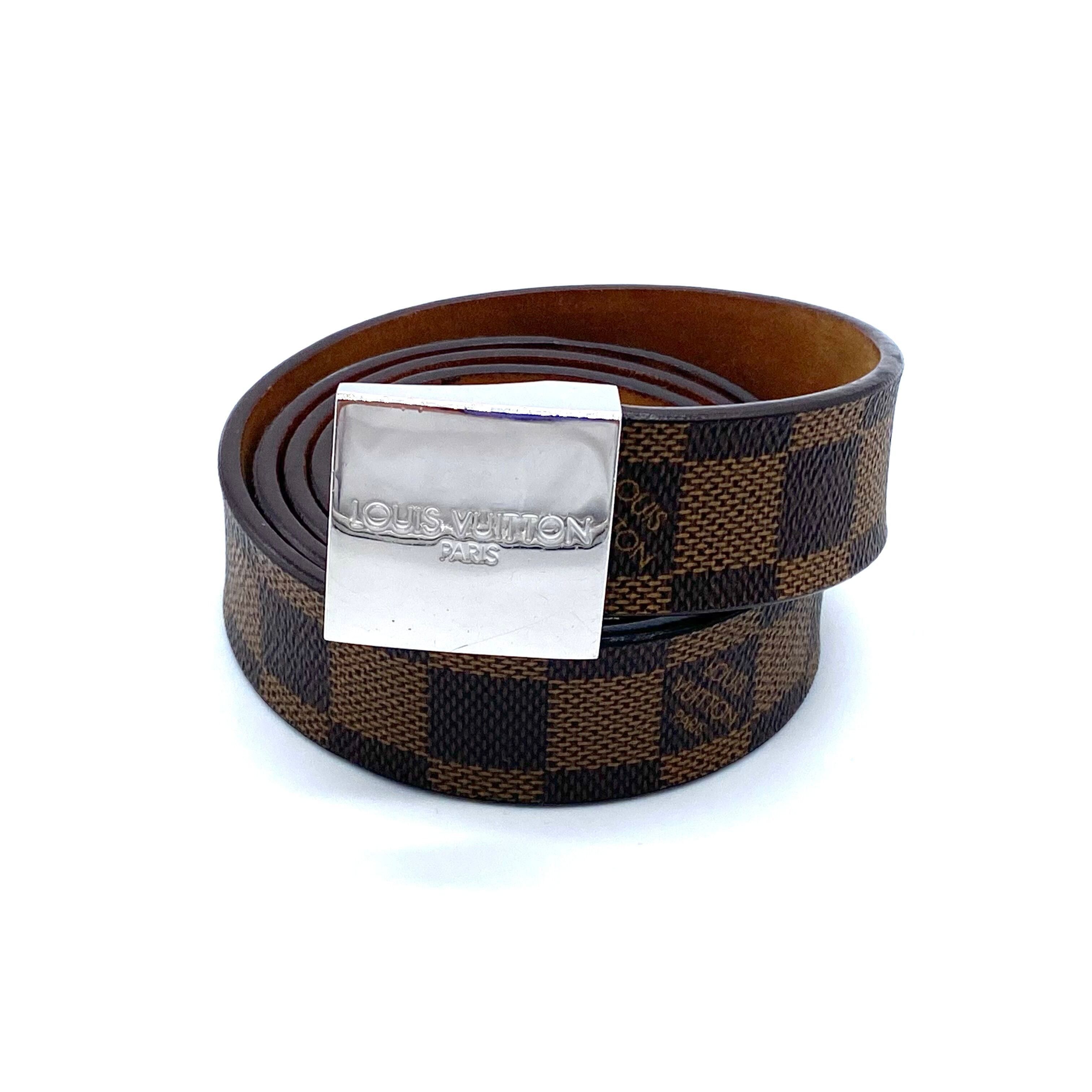 Louis Vuitton Louis Vuitton Damie Belt Silver Buckle M 6803 Size 36 - 2 Thumbnail