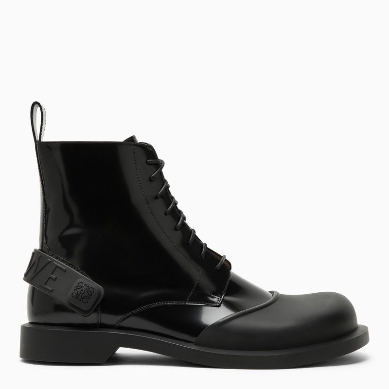 image of Loewe Campo Black Lace-Up Boots, Men's (Size 7)