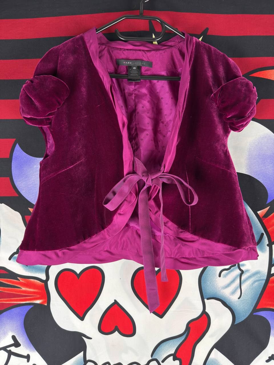 Marc Jacobs Marc Jacobs Luxury Velour silk Shrug Pink Bow west Size 10 Size M / US 6-8 / IT 42-44 - 1 Thumbnail
