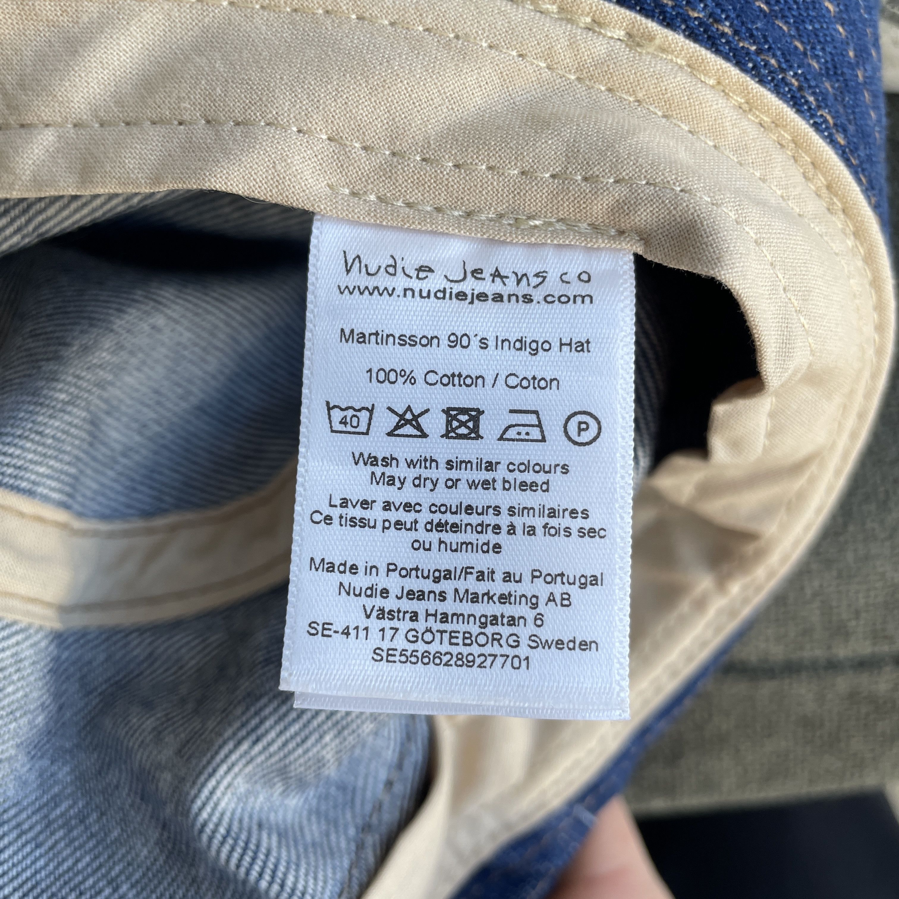 Nudie Jeans Nudie Jeans Martinsson 90's Denim Indigo Bucket Hat Size ONE SIZE - 7 Thumbnail