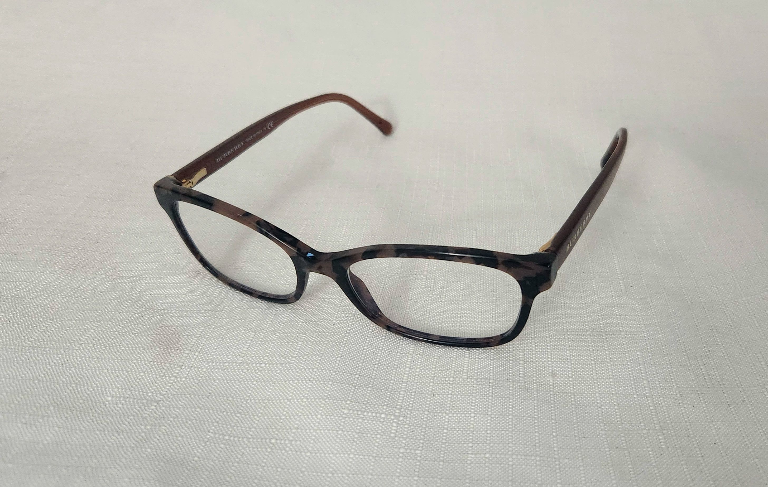 Burberry × Designer Burberry B2201 Italy Made 3648 Eyeglasses 52-17 140 Brown Size ONE SIZE - 2 Thumbnail